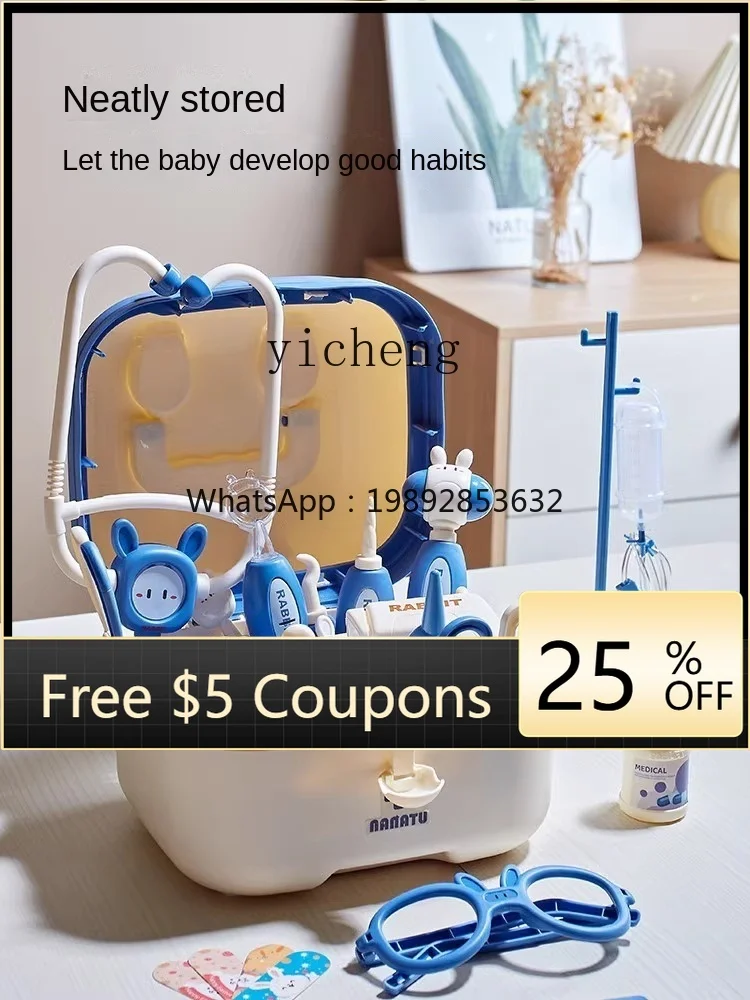 Zestaw do zabawy w lekarza dla dzieci, symulacja pielęgnacji medycznej, dla chłopców i dziewczynek.