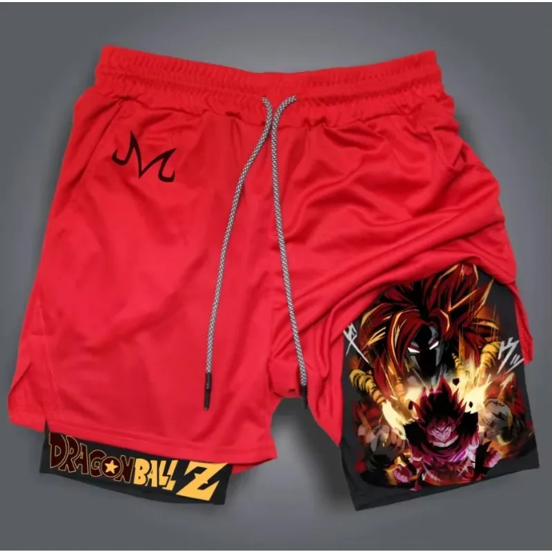 2026 Dragon Ball Printed Double-layered Shorts GOKU American Sporty Comfortable and Fashionable Men's Loose and Breathable Pants view 3