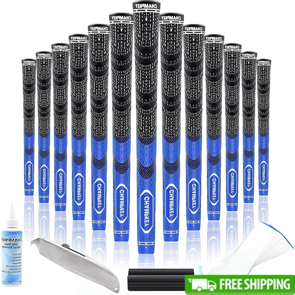 

Premium Hybrid Golf Grips 13 Pack All Weather Performance Rubber Material Brushed Cotton Thread Wrap² Technology Oversize Grip