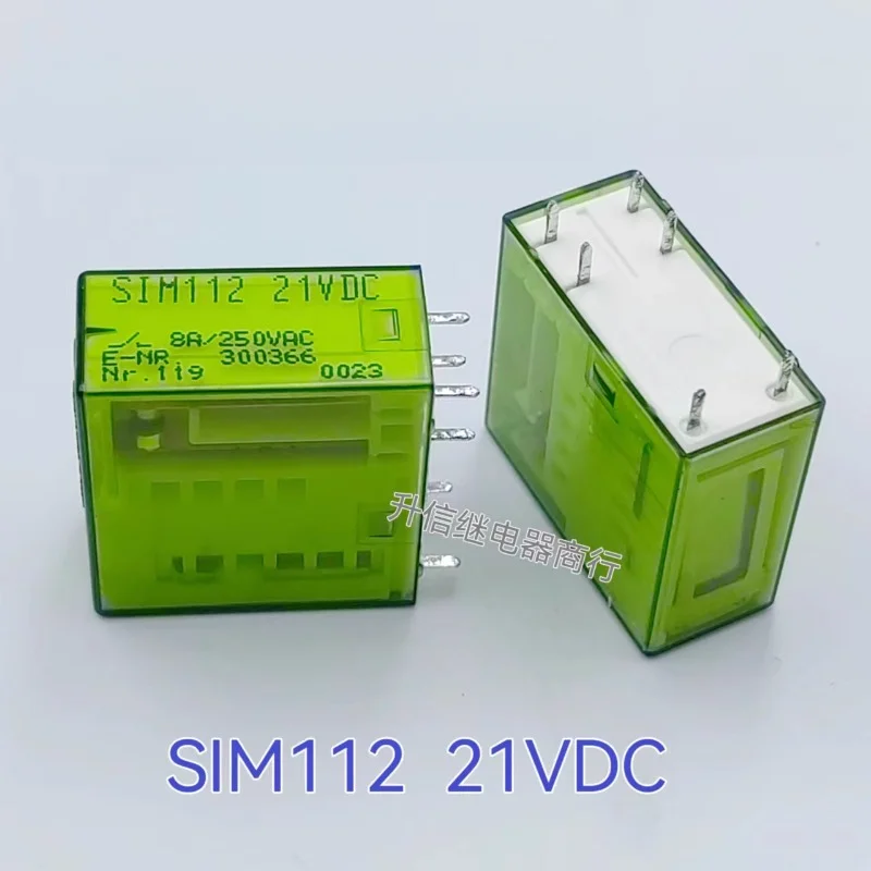 

（Second-hand）1pcs/lot 100% original genuine relay:SIM112 21VDC 8A 21V 6pins SIM112