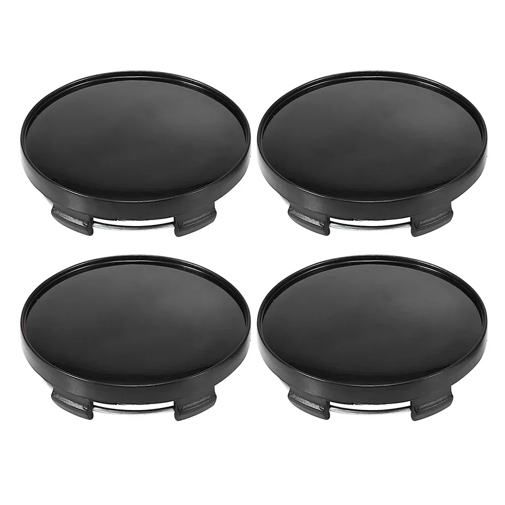 Cover Car Wheel Center Cap 4pcs 59mm ABS Plastic Accessories Auto Black Car Clips Fittings For Parts Replacement