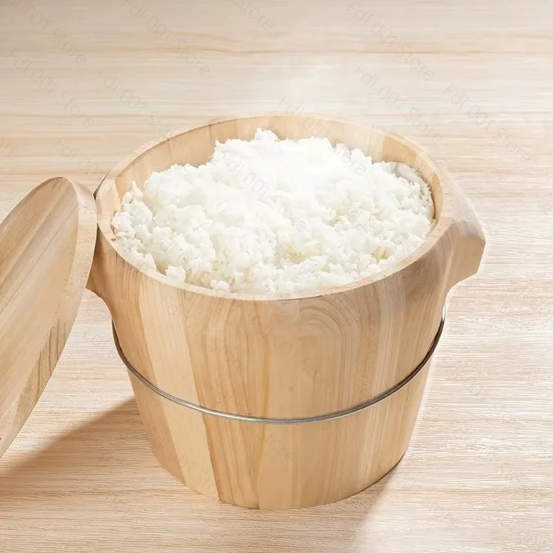 Bamboo Steamer Steamed Rice Wooden Barrel Rice Steamer Dim Sum Dishes Fish Vegetables Food Kitchen Ware Steamer Basket