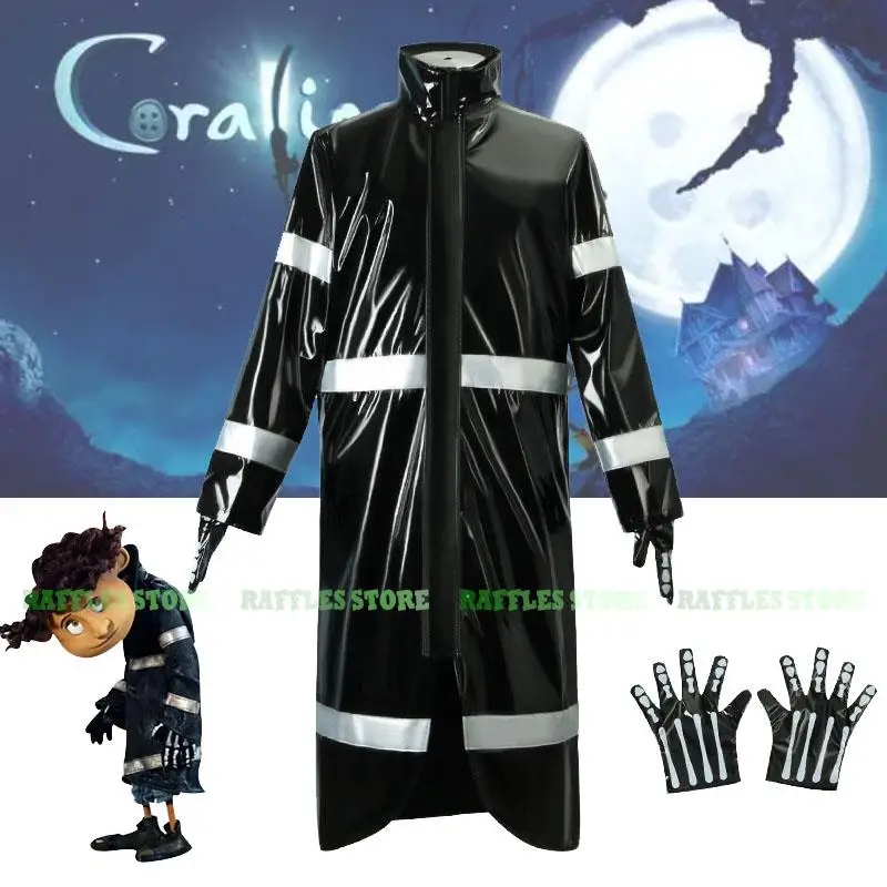 Coraline Wybie Lovat Costume Cosplay abiti Horror spaventoso fiabe vestito uniforme uomo Halloween Carnival Party vestiti Cosplay