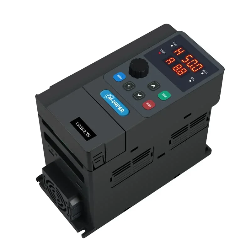 M-driver 900 Series 1.5kW 220V Single Phase Vector Control AC Drive General Purpose VFD Compressor IP20 Small Motor