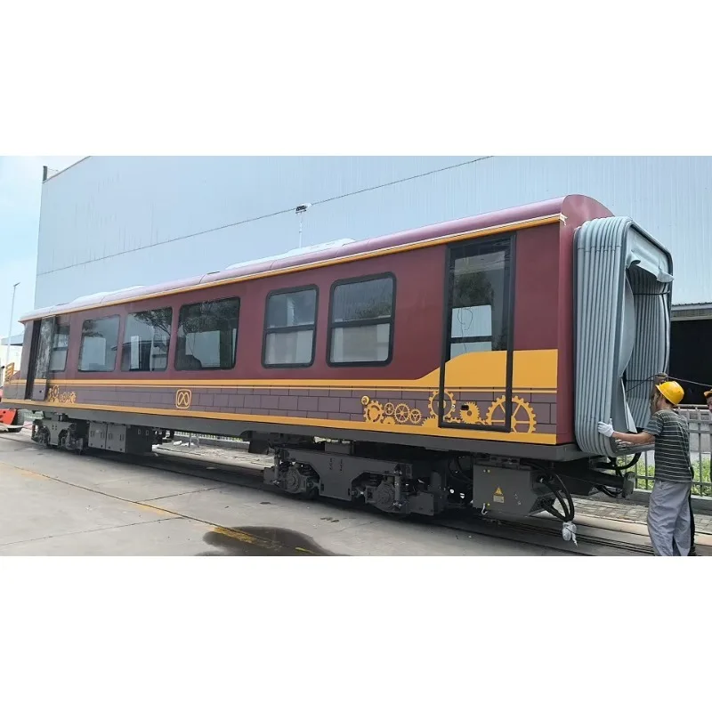 Factory custom sightseeing train Outdoor steel amusement park Train Amusement facilities for shopping malls Tourist train