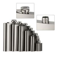 High Quality Stainless Steel Hip Flask Leakproof Container Liquor Flask Portable Convenient Whisky Flagon Outdoor Water Bottles