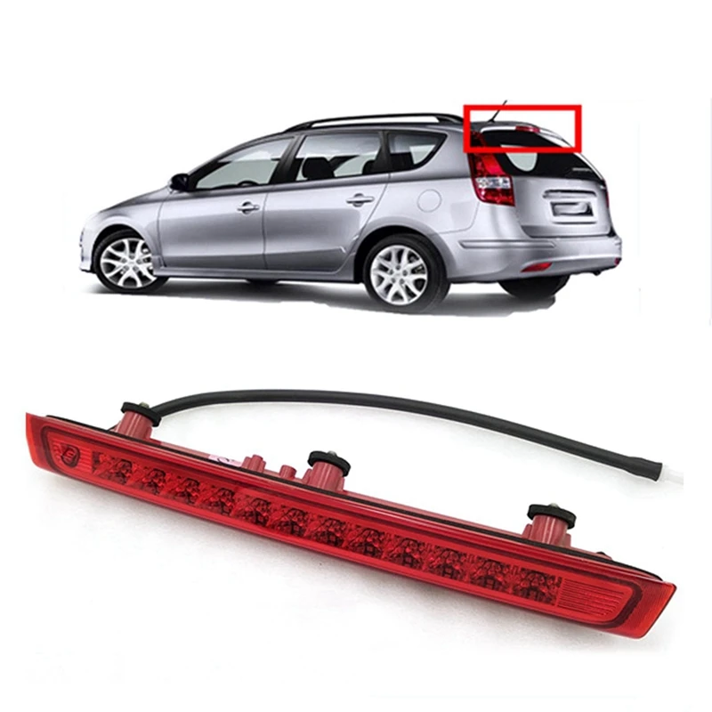 Troisième feu stop arrière LED rouge ABS pour Hyundai, I30 2007-2011, 927002R000, 927002L000, 1 pièce