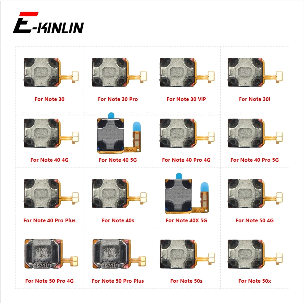 Front Top Earpiece Ear Sound Speaker Receiver Repair Parts For infinix Note 30 Pro VIP 30i 40 Plus 40s 40X 50 50s 50x