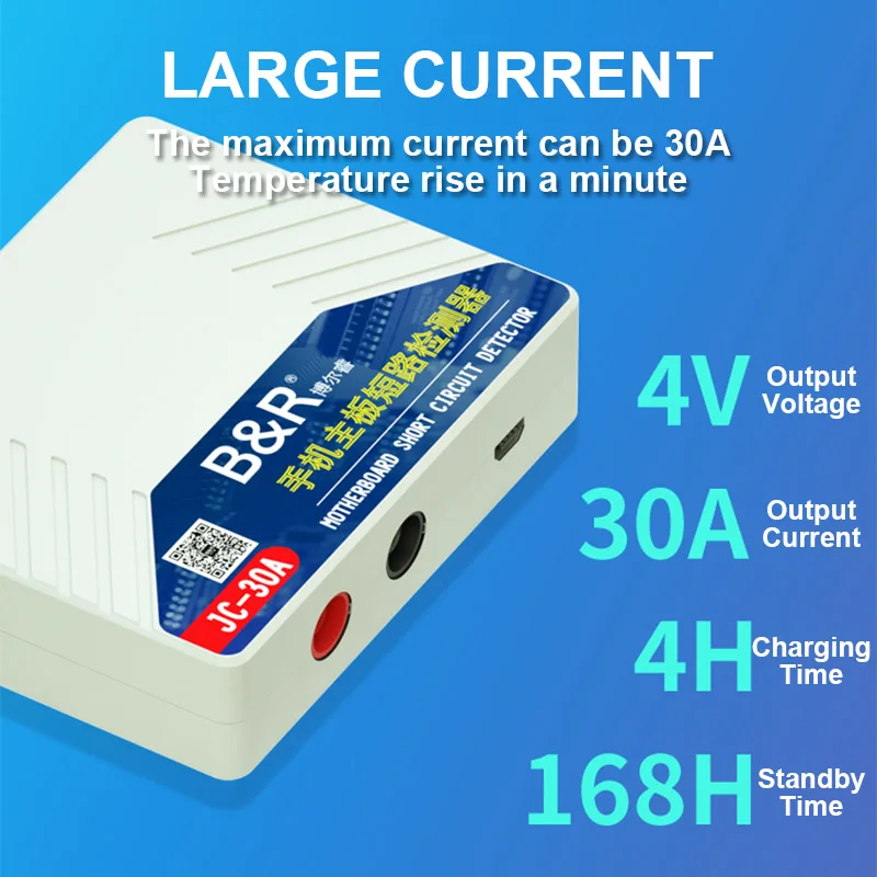 B & R-Motherboard Short Circuit Detector Tool, Multi-Funcional, Mainboard Failure Repair, Shortkiller Phone, JC-30A