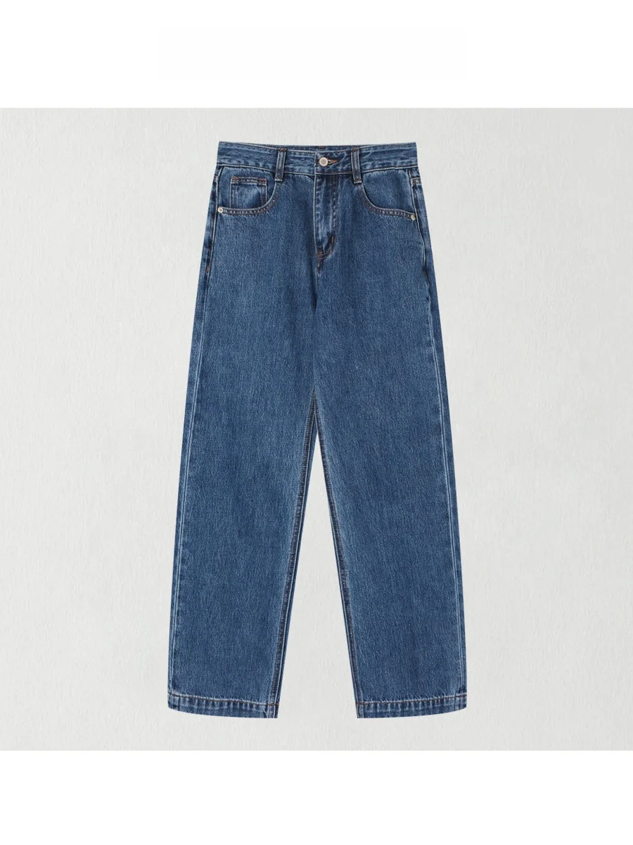 

High Waist Straight Leg mat Jeans D383 New Sle Casual Women's Premium Denim Spring Season Ladies Stand Fit No Str...