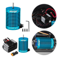4370KV Mini Brushless Motor with 60A ESC Electric Speed Controller Combo Set for 1/10 RC Car Truck
