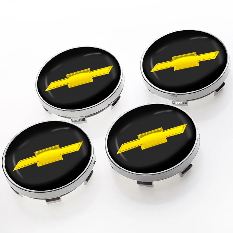 4Pcs 56/60mm Car wheel Center Hub Caps Cover Decor Sticker Auto Accessories For Chevrolet Cruze Malibu Sail Equinox AVEO Lova RV