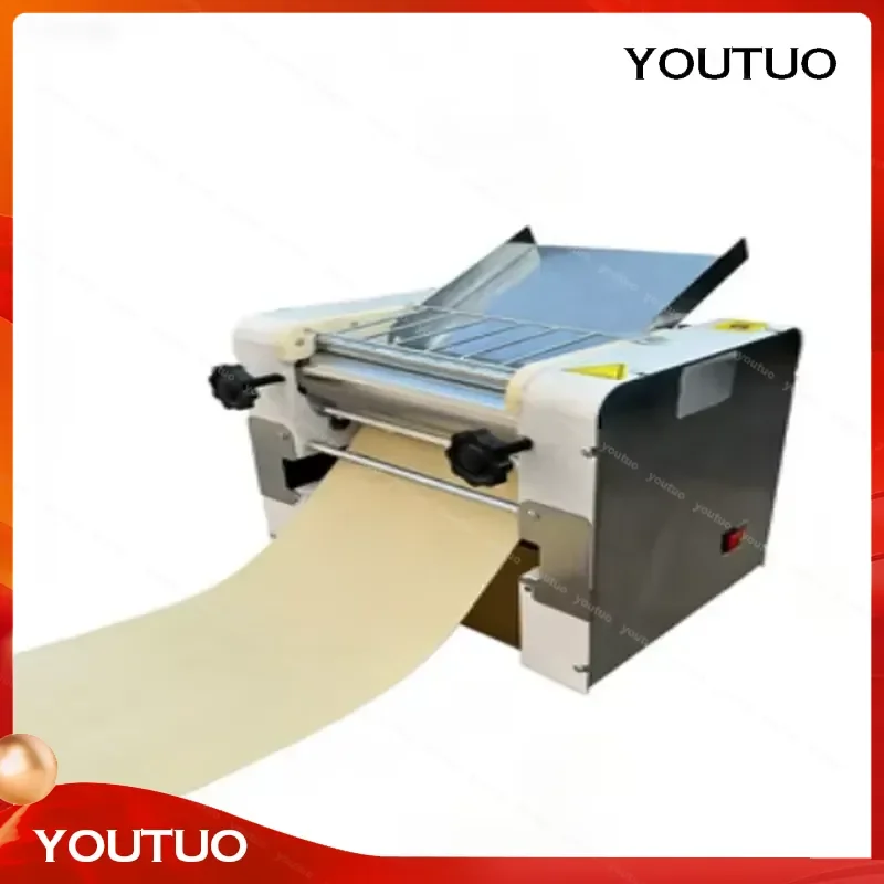for New Commercial Bakery Desktop Dough Kneading Machine with Automatic Motor 30kg/h Output 1-25mm Thickness Adjustment