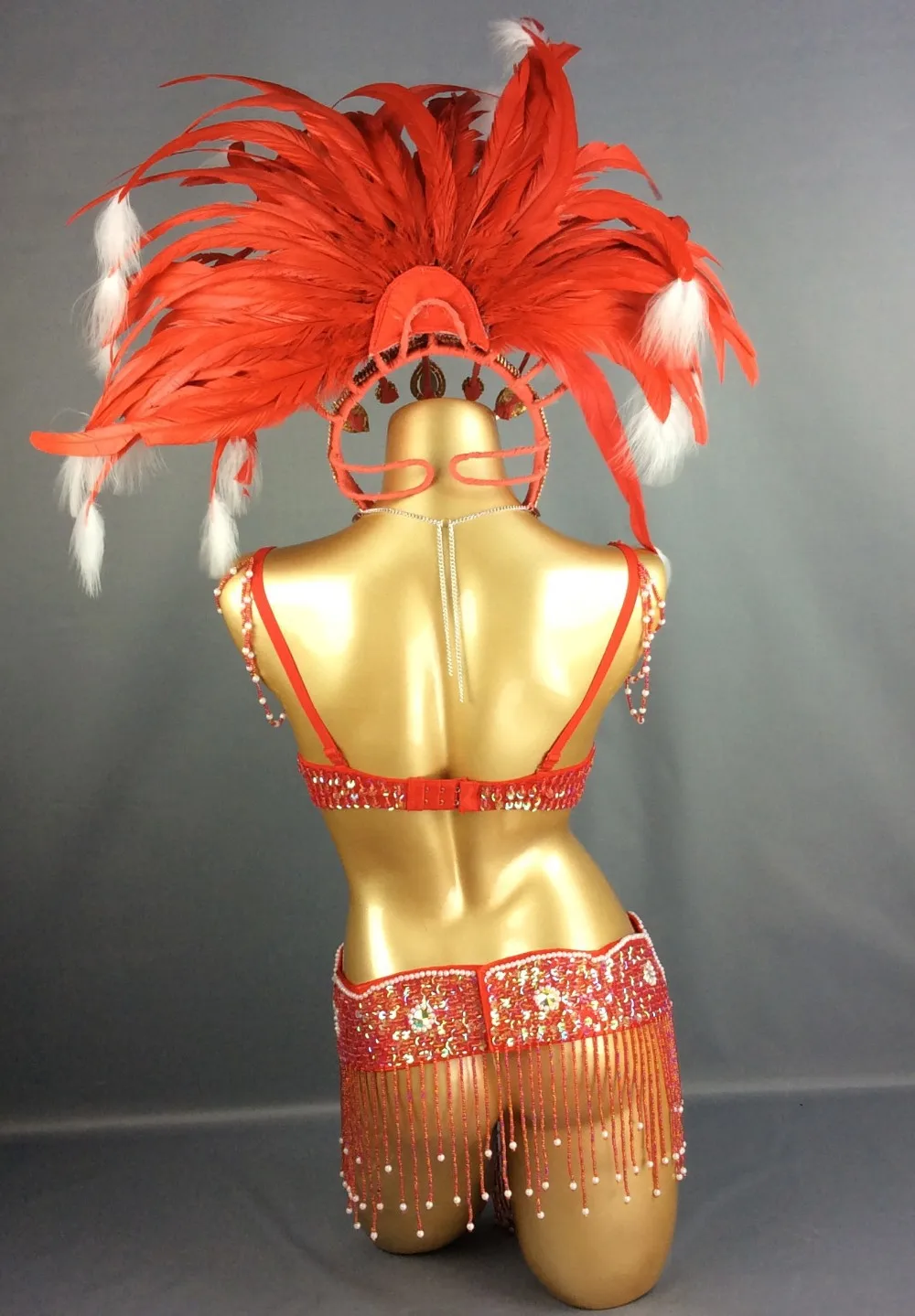 free shipping HOT SALEING parade Sexy Samba Rio Carnival Costume Feather Headdress