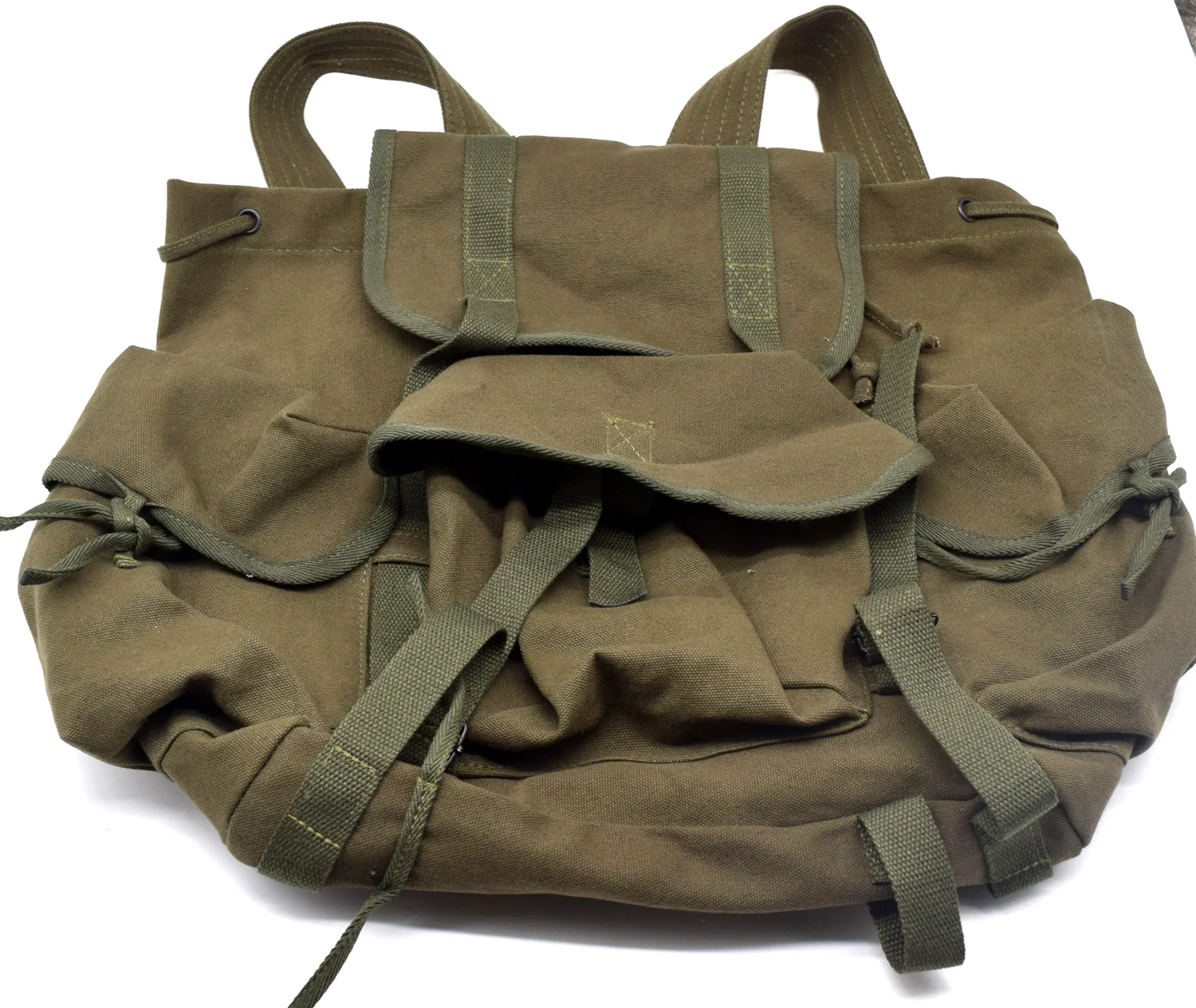 Imagem -02 - Haversack Campo Mochila Reconstituição Militar Bolsa de Lona Ww2 Segunda Guerra Mundial Militar dos Eua Revista M14