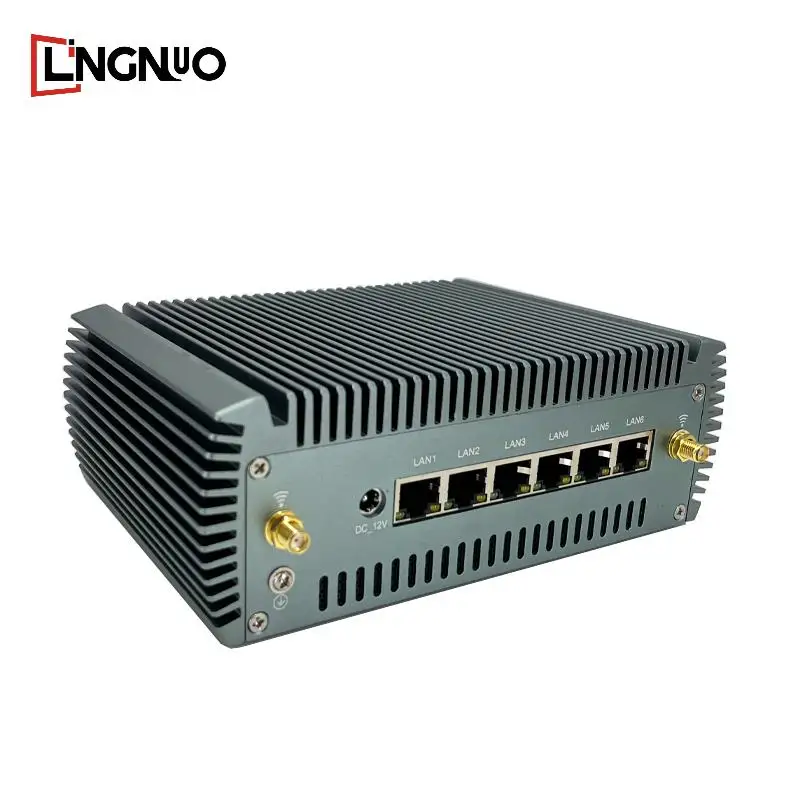 Fanless Industrial Controller  CPU DDR4 RAM SSD Dual LAN Multiple IO Ports Wide Temperature Durable HD Display Mini Pc