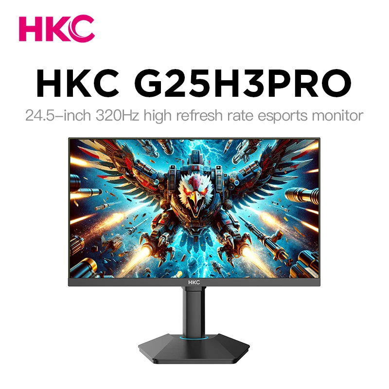 

HKC G25H3PRO 320Hz FHD Gaming Monitor | 1ms GTG, 95% DCI-P3, HDR Mode, Ergonomic Stand for Esports