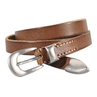 Extended Thin Section Knotted Decorative Ladies Belt All-match Slim Skirt Belt Narrow Soft Genuine Leather Women's Jeans Belt - Image 6