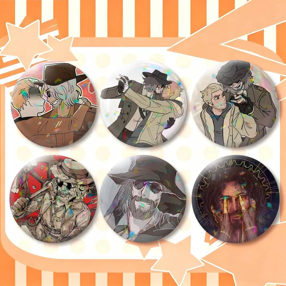 Karl Heisenberg Ethan Winters Wintersberg  25 32 44 58 75mm Badges Personalized Round Brooches Pins Accessory Gift
