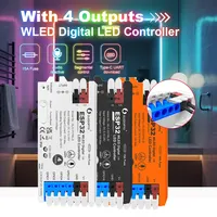 ESP32 WLED Controller 017WL-D 4 Channel 15A Fuse Level Shifter UART Download DIY Dynamic Light Mode APP Voice Control GLEDOPTO