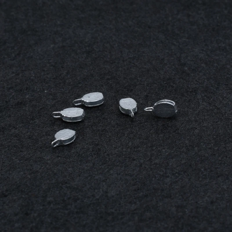 12PCS Single Groove Pulley Model Kit for Miniature Ship/Boat Metal Silver Round Wheel Pulleys DIY Handmade Block Tackle Parts