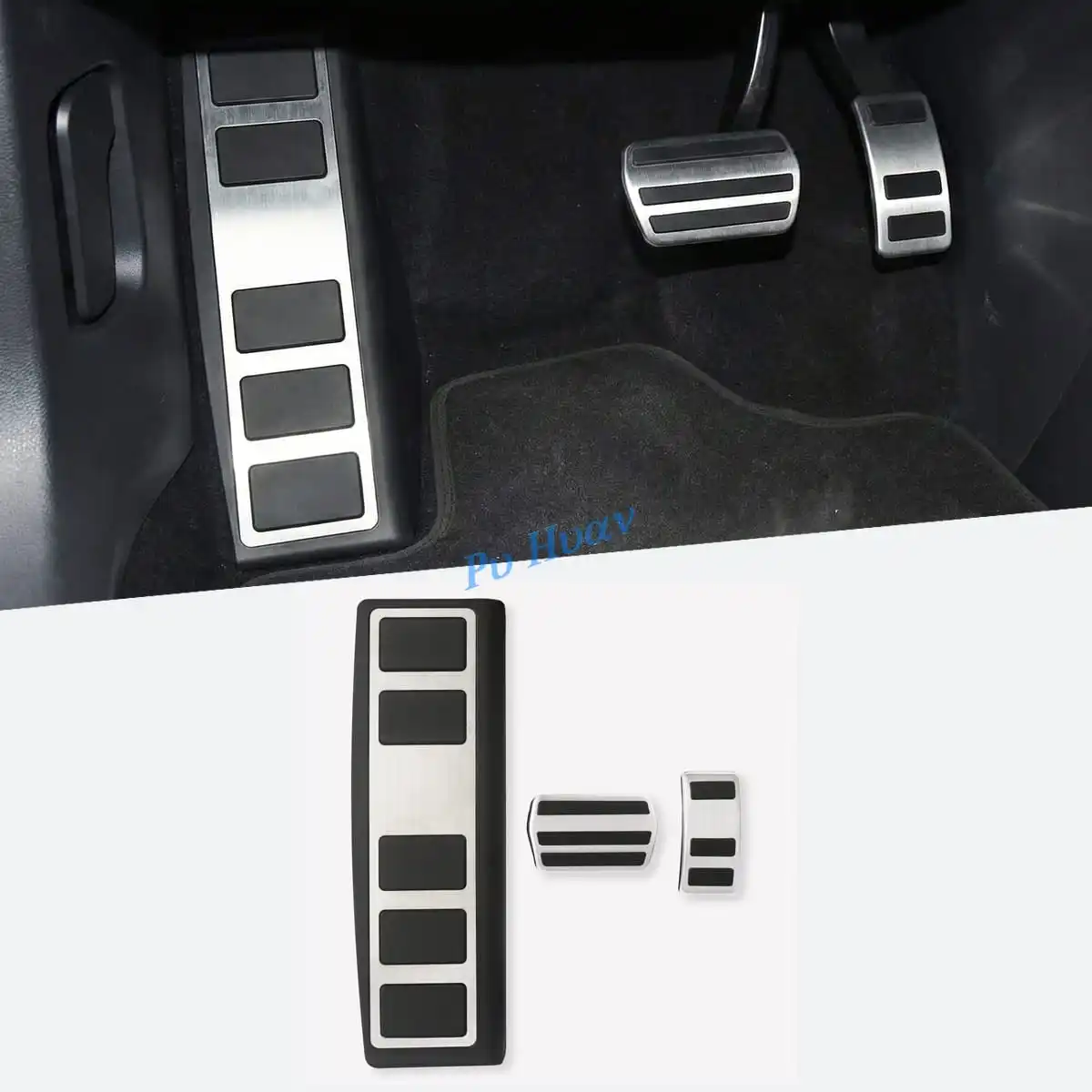 LHD Car Stainless Steel Footrest Dead Pedal Protective Cover Trim For Ford Mustang MACH-E 2021 2022 2023 2024 2025