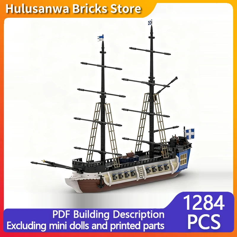 الإبحار Bluecoat الفرقاطة نموذج MOC قوالب بناء معدات الحرب وحدات التكنولوجيا الهدايا عطلة تجميع ألعاب أطفال البدلة #1