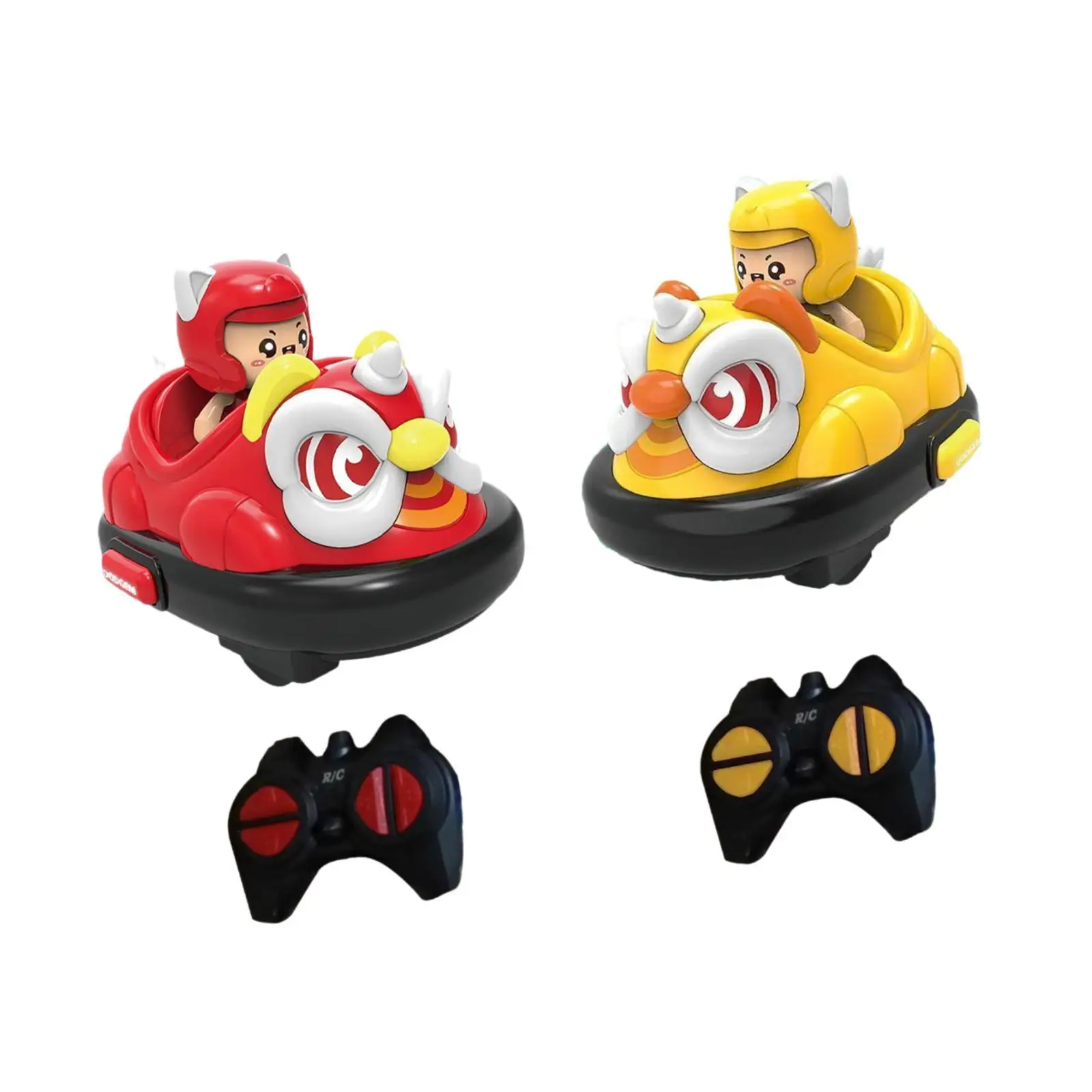 2 Pieces Remote Control Cars RC Cars Set Creative Party Favor Cartoon RC Battle