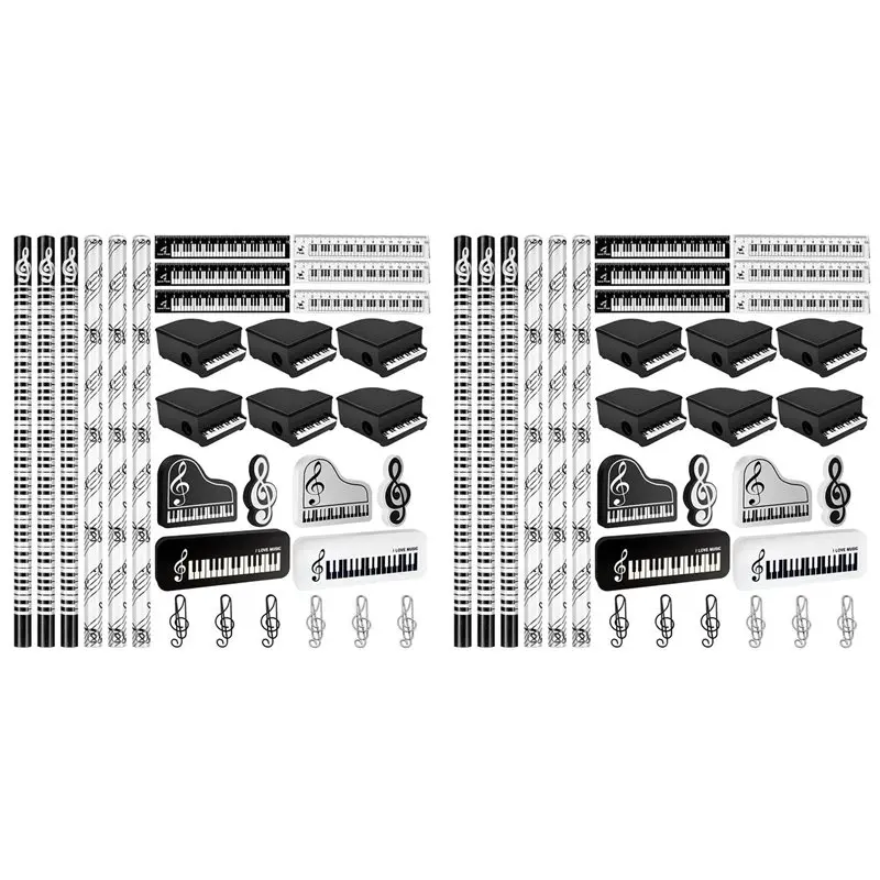 juego-de-papeleria-para-fiestas-musicales-60-uds-incluye-lapices-con-notas-musicales-borradores-clips-de-papel-reglas-y-sacapuntas