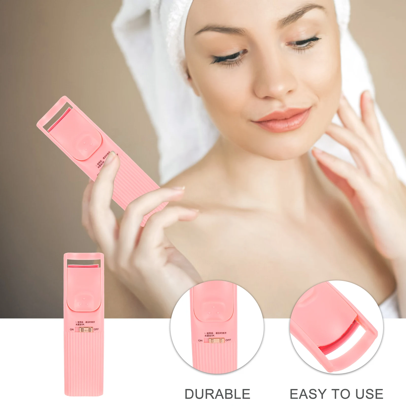 

Electric Eyelash Curler Heated Lash Curling Device ABS Material Long Lasting Curl Fast Heating Safe Beginners Professionals