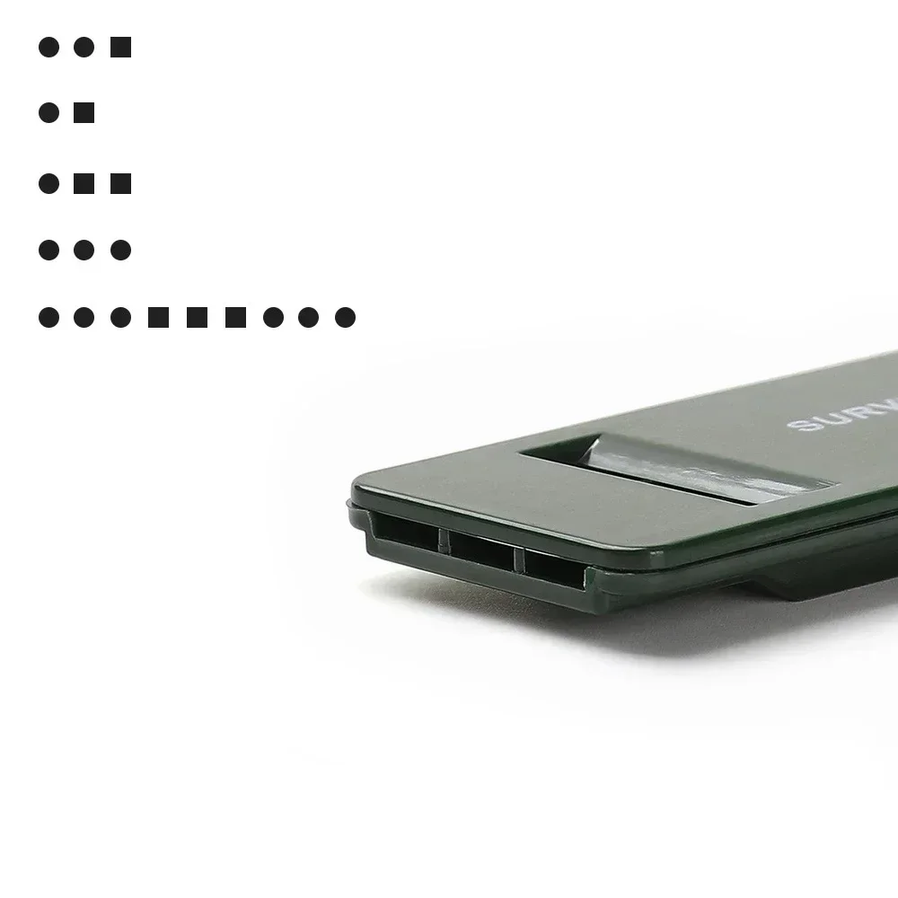 قطعة واحدة صفارة نجاة عالية الديسيبل محمولة متعددة الأصوات إكسسوارات تخييم وتسلق في حالات الطوارئ أدوات تكتيكية خارجية - 5