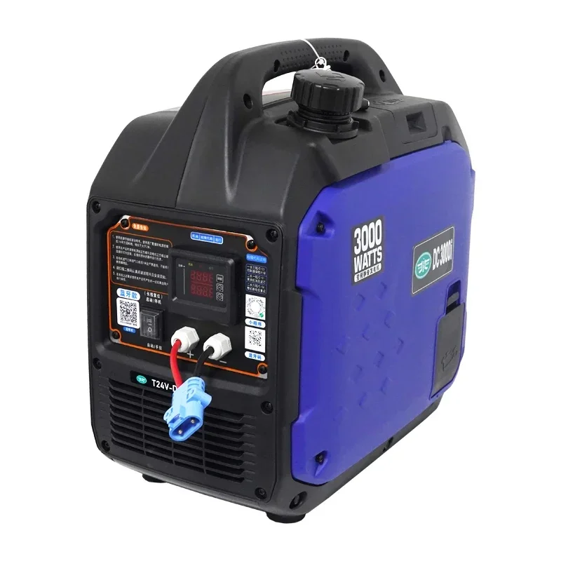 Truck Gasoline Generator 72V 24 12 Volt 24V 48V DC Generator 24v Small Quiet 2000w Ultra-quiet Variable Frequency Generator