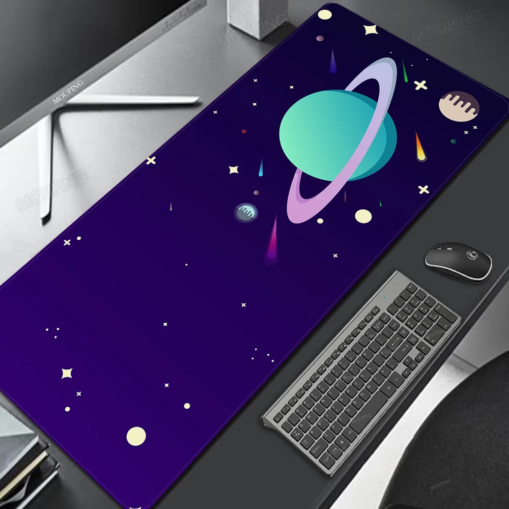 

Planets Mousepad Anime Mouse Mats Purple Pad on The Table Gamer Office Gamer Accessories Keyboard Pad Art Desk Mat Mouse Carpet