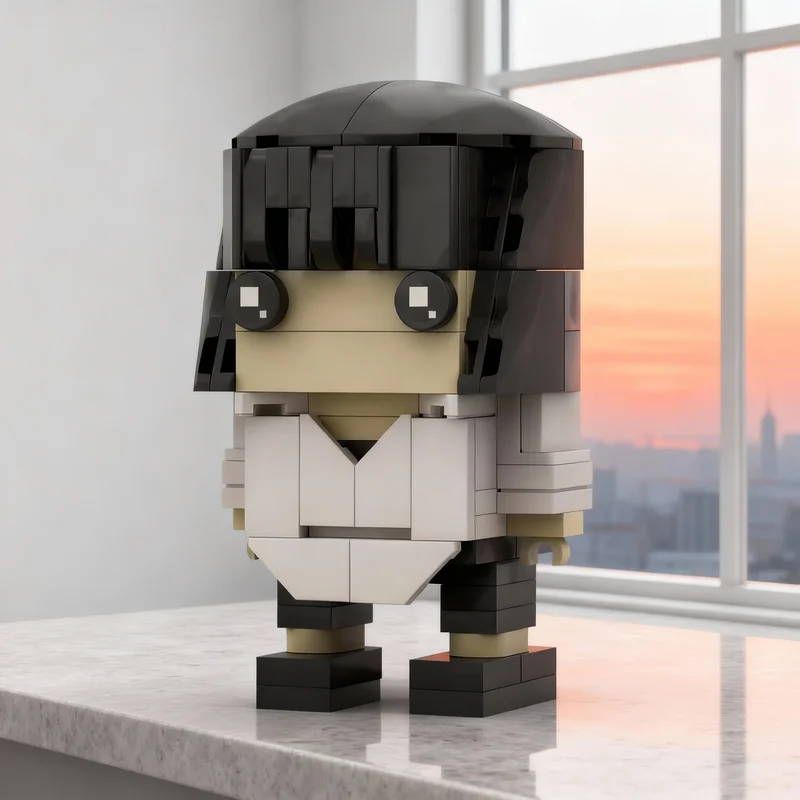 

118pcs MOC Mia Wallace Pulp Fiction Brickheadz Model Building Blocks DIY Gift Creative Collectible Display Decor Premium Adult