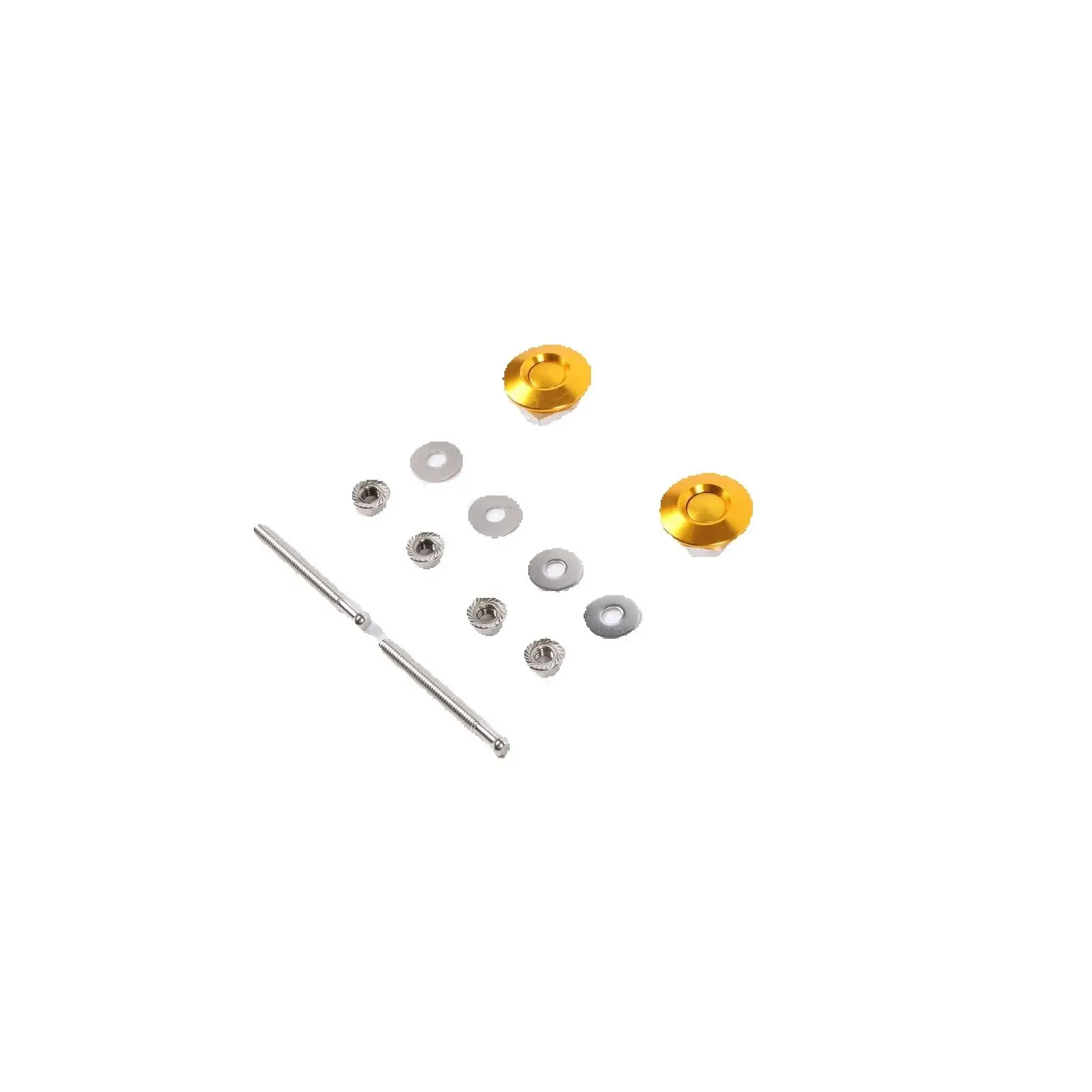 2PCS Push Button Quick Release Hood Pins Bonnet Lock Latch FOR Universal Car Bumper Fasteners