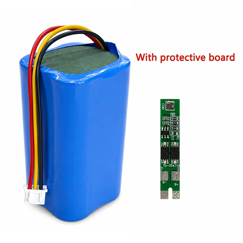 Akumulator litowy 18650 7.4V 4000mAh do megafonu, głośnika, lampy solarnej, zabawek, z płytką ochronną i wtyczką XH2.54-3P — zdjęcie produktu 4