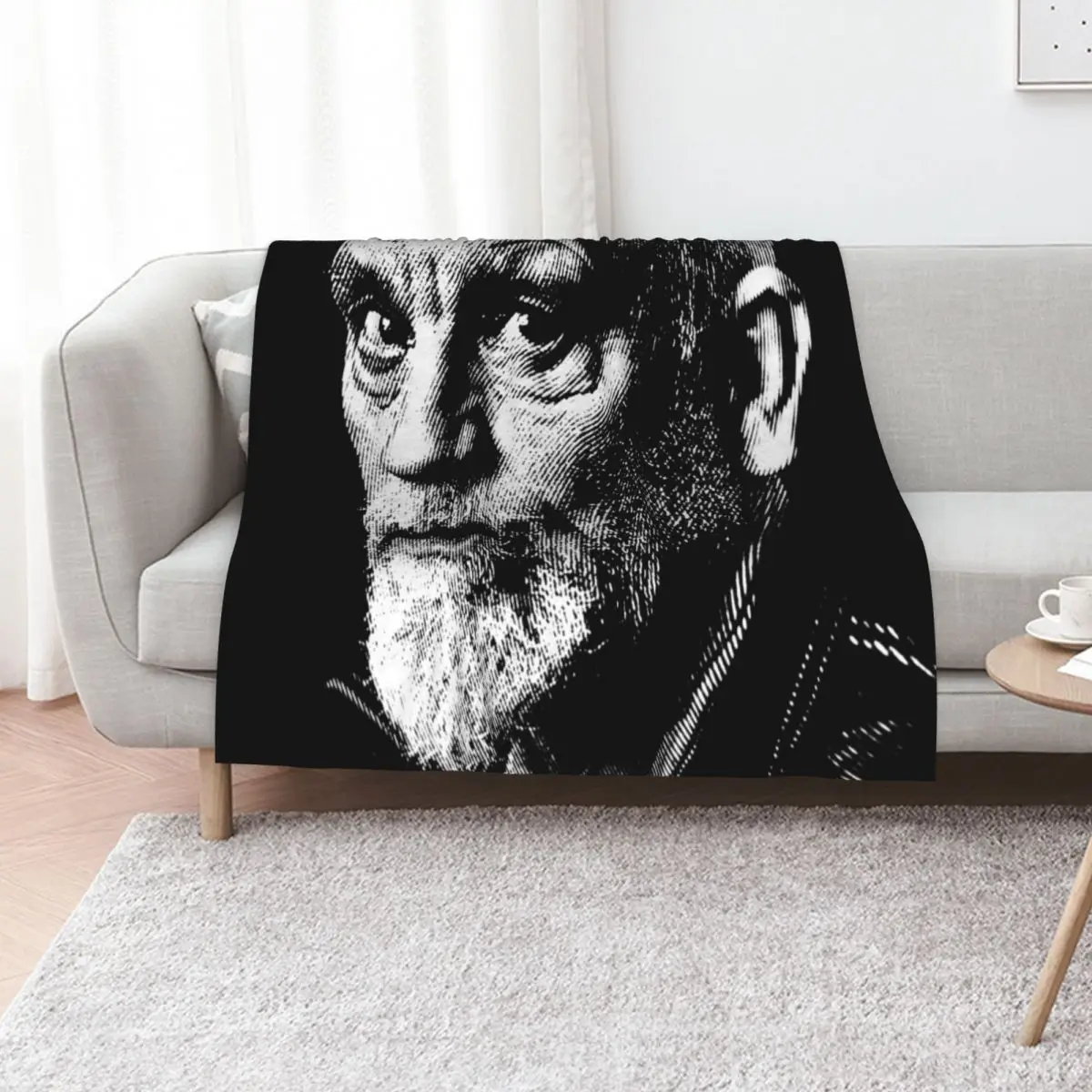 

Black & White Portrait Of John Malkovich Throw Blanket Soft Beds Warm Sofa Quilt Summer Beddings Blankets