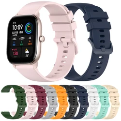 20MM Silicone Strap For Amazfit Bip S Smart Watch Band for Amazfit GTS 4 2 mini 3 2E Bracelet Bip 5 3 Pro/U Pro/GTR 42mm Correa