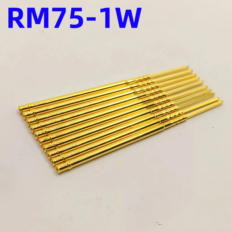 20/100PCS RM75-1W Test Pin PM75-B1 Receptacle Brass Tube Needle Sleeve Seat Wire-wrap Probe Sleeve 35.8mm Outer Dia 1.32mm