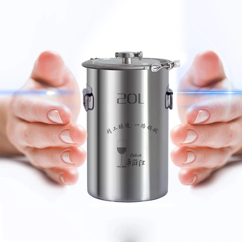 

Stainless Steel Fermentation Bucket Moonshine Still Alcohol Distiller Wine Boiler Water Wine Brandy Essential Oil Brewing Kit