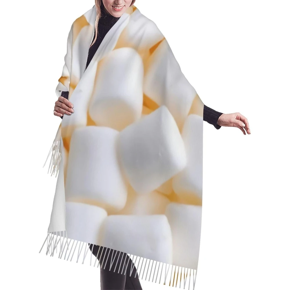 

Зефир имитация кашемира шарф с кисточками зимний шарф осень самый мягкий классический теплый