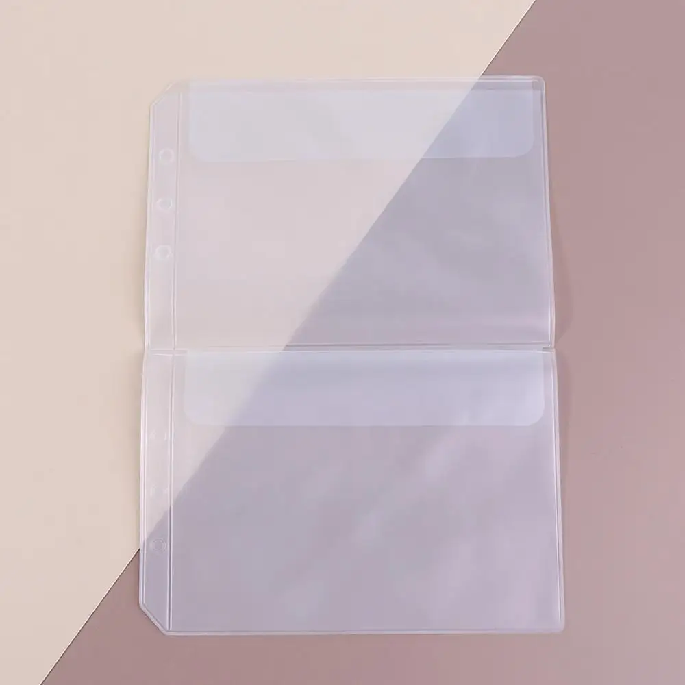 

File Holder Stickers Storage Card Organizer Binder Pockets Binder Folders PVC Notebook Pouch Bags Document Filing Bags