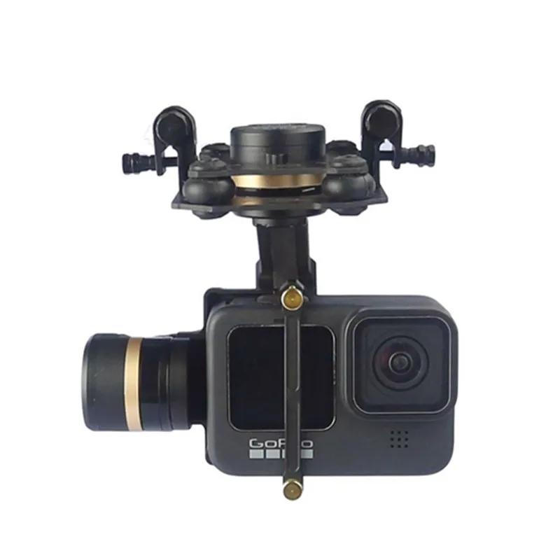 Tarot PAN 330 Degree Rotation Go Pro Hero9 Metal Three-axis Brushless Gimbal/T-3D VI TL3T06 support S-Bus/PWM receiver