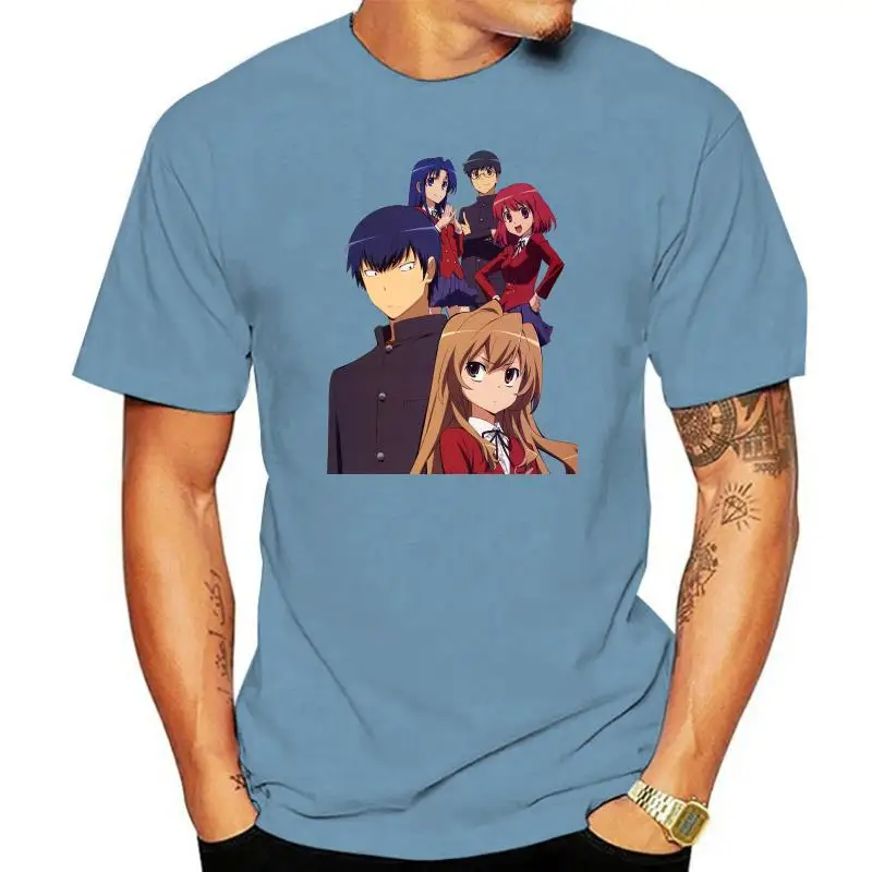 Toradora T-Shirt Mens White Color Fashion Anime Cute Style Toradora T shirt Tees Top tshirt Anime T-shirt