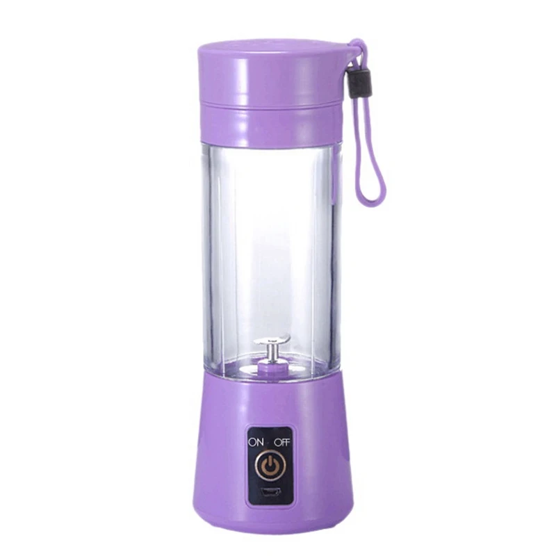 

Electric Fruit Juicer Blender Portable Handheld USB Personal Milk Smoothie Maker Mixer Cup for Home Picnic Office,Purple