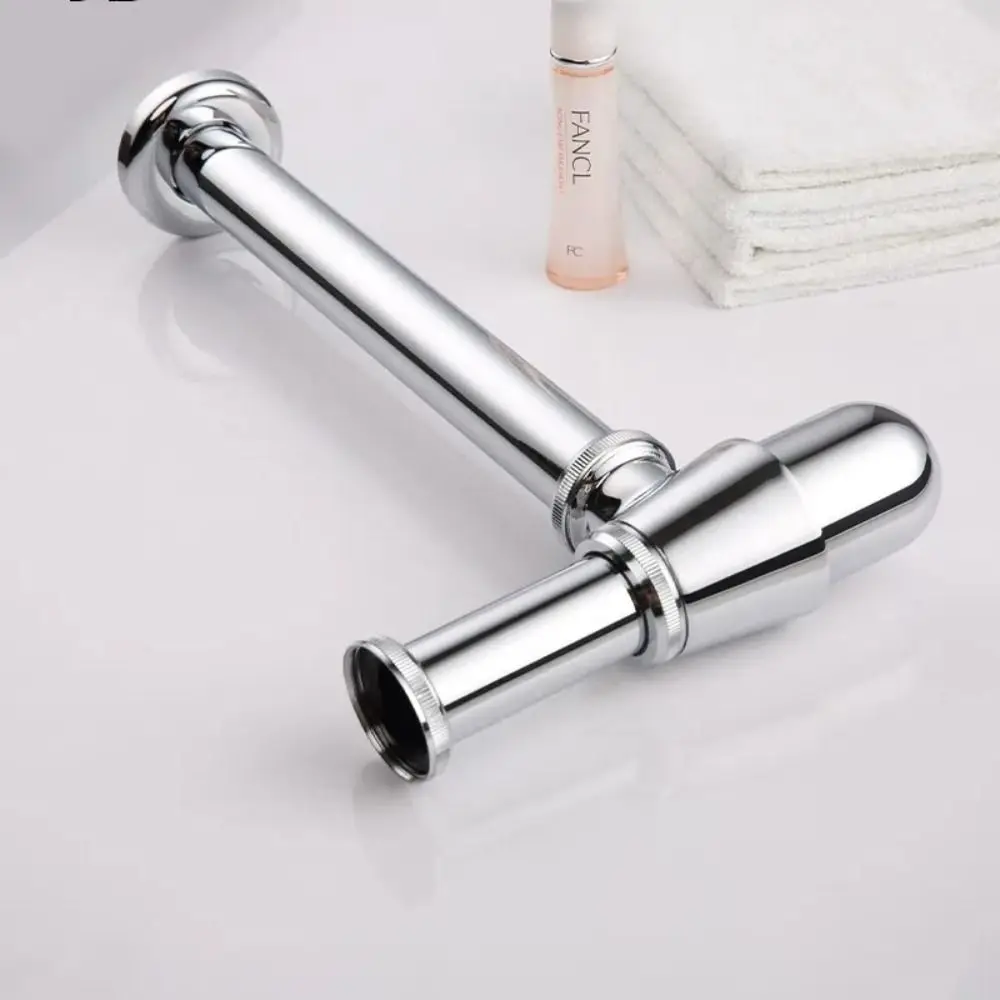 

Without Overflow Bottle Trap Deodorant Type Adjustable Height Zinc Alloy Siphon Drainer Plumbing Tube Easy To Install Removable