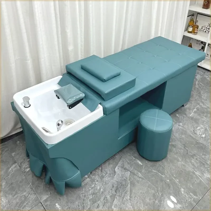 Salon Equipment Shampoo Chair Sink Head Spa Basin Shampoo Chair Comfortable Relaxing Silla De Shampoo Hairdressing Furniture