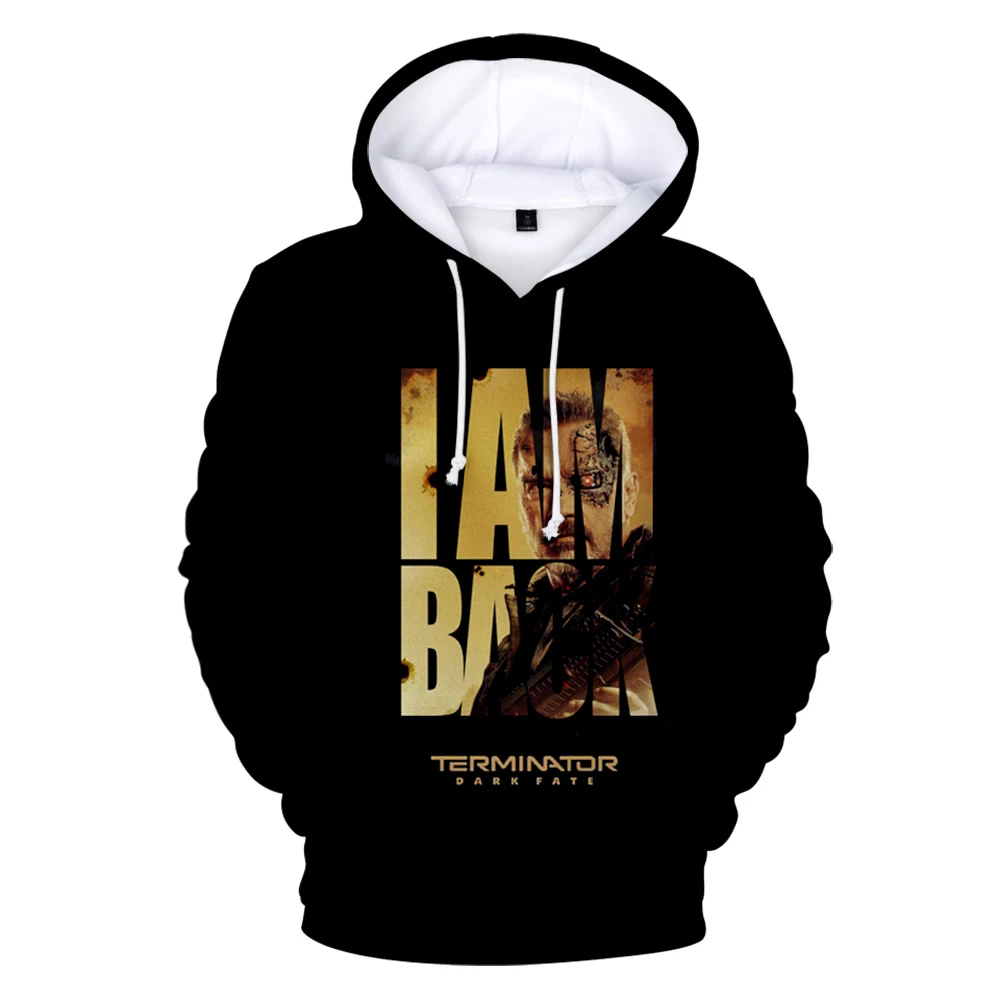 Harajuku Youthful Movie Terminator Dark Fate 3D print Hoodies Sweatshirts Men/Women Sweatshirt Casual Long Sleeve Pullovers
