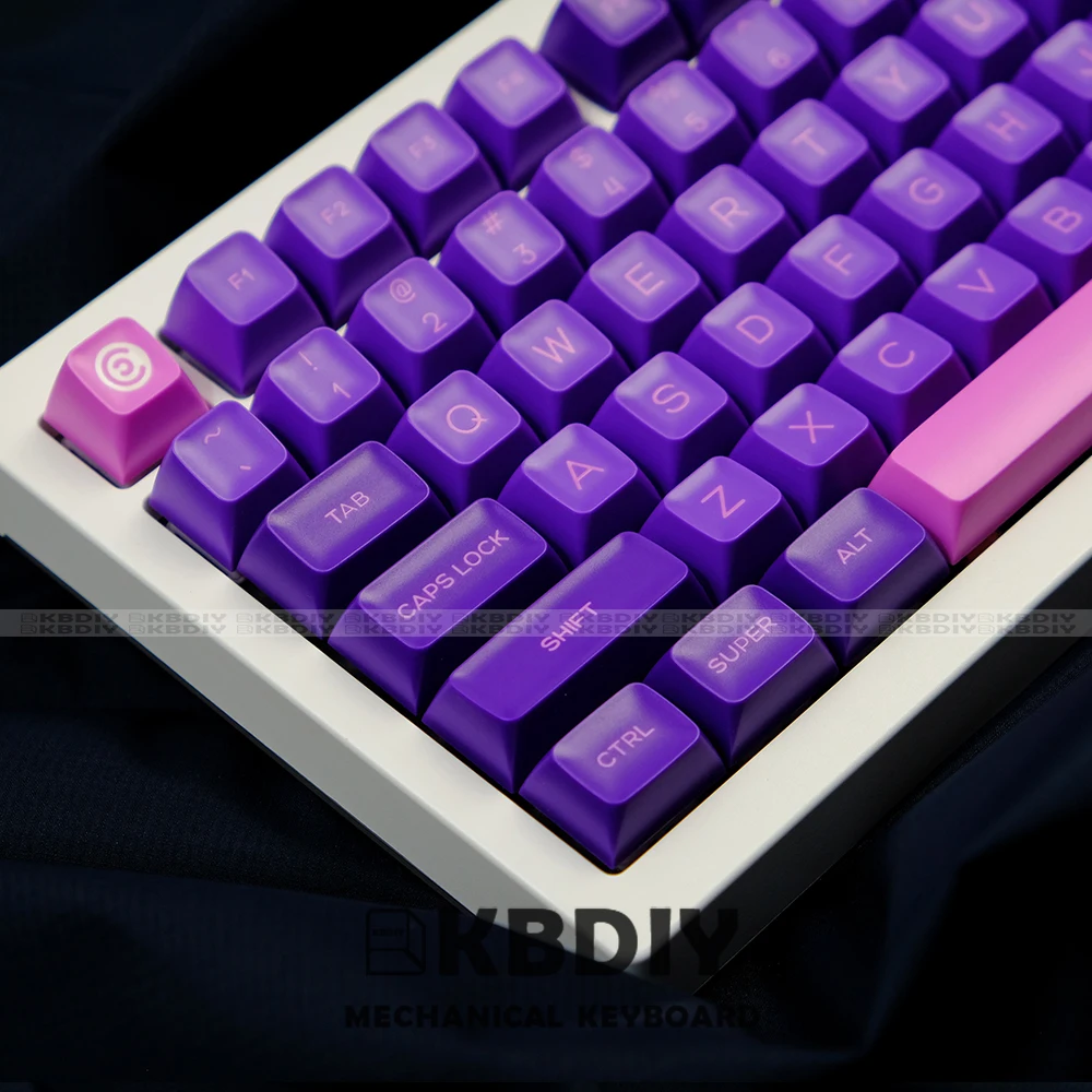 Imagem -05 - Kbdiy-teclados Mecânicos para Gmkfans Inazuma Keycaps SA Perfil Iso Pbt Keycaps Roxo Personalizado 160 Teclas por Conjunto Gmk64 Gmk67 K500