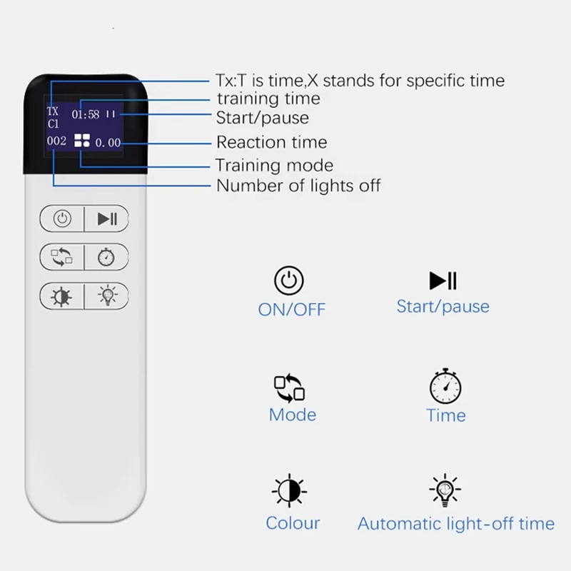 Versión de Control remoto multifuncional, luz reflectante de entrenamiento de velocidad, lámpara de entrenamiento físico para niños